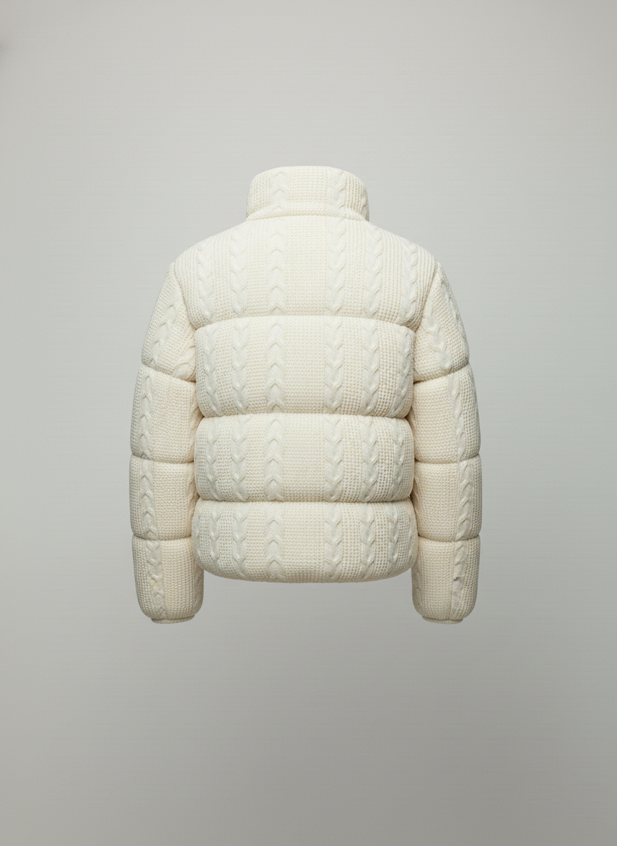 LOANÉ™ - Caldo Knit Puffer - weiß
