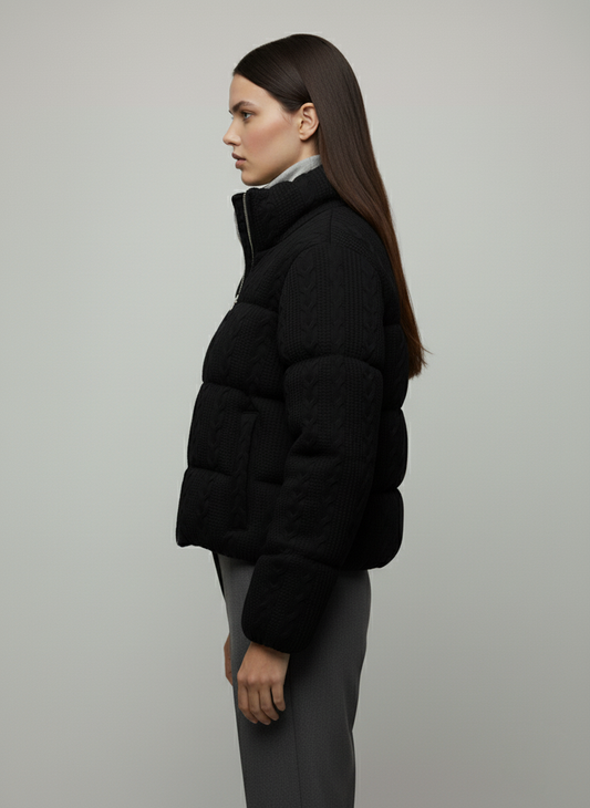 LOANÉ™ - Caldo Knit Puffer - black
