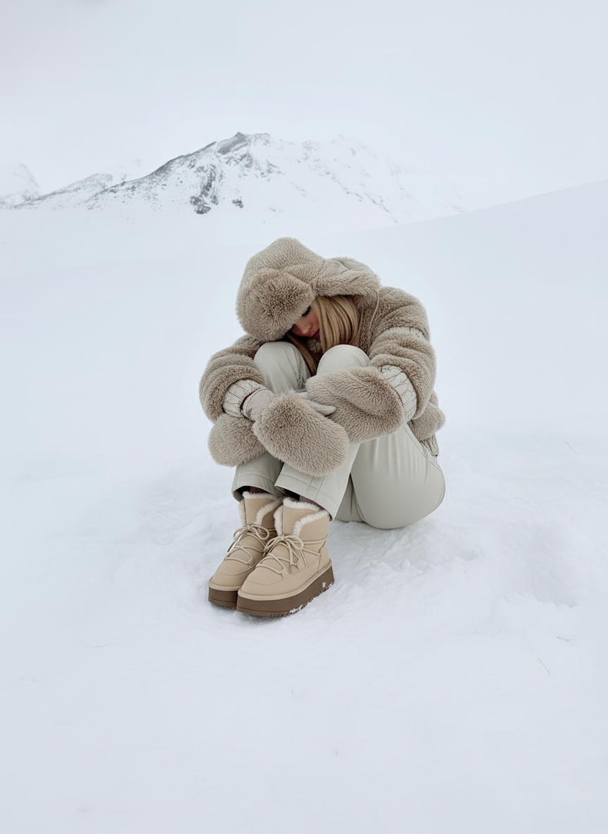LOANÉ™ - Arctic Boots - Beige