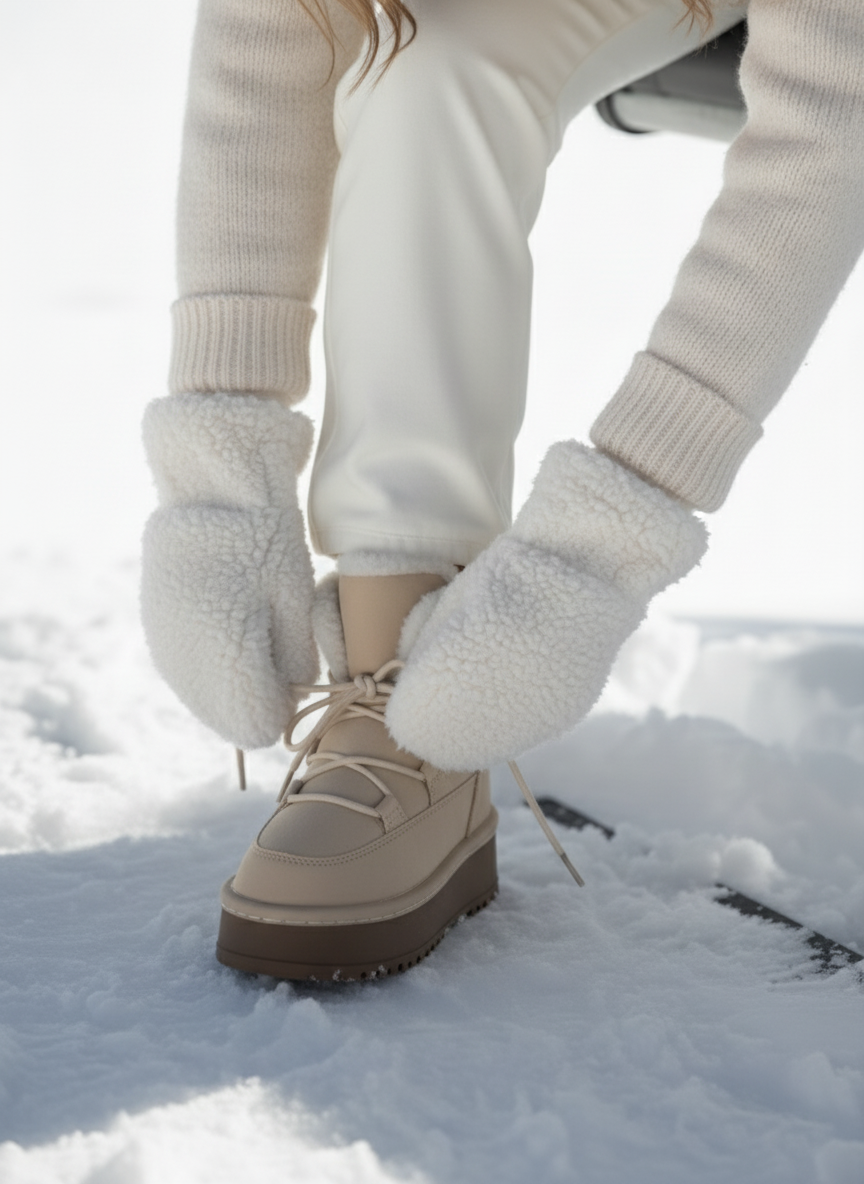 LOANÉ™ - Arctic Boots - Beige