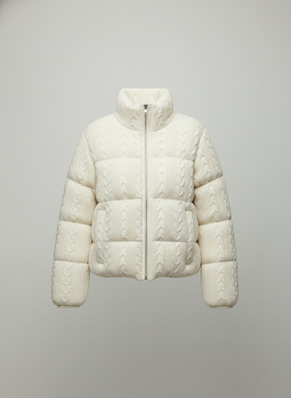LOANÉ™ - Caldo Knit Puffer - weiß