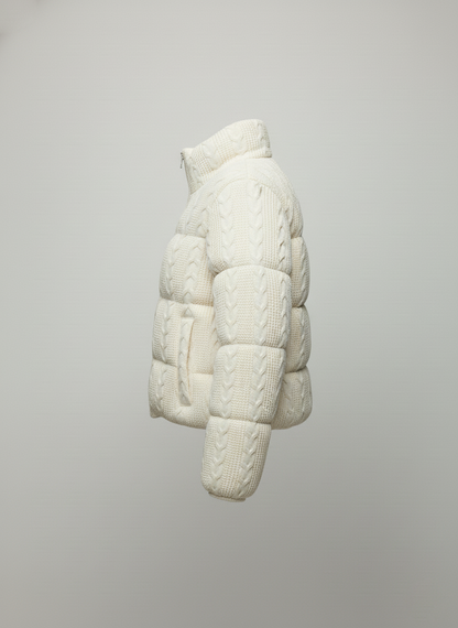 LOANÉ™ - Caldo Knit Puffer - weiß