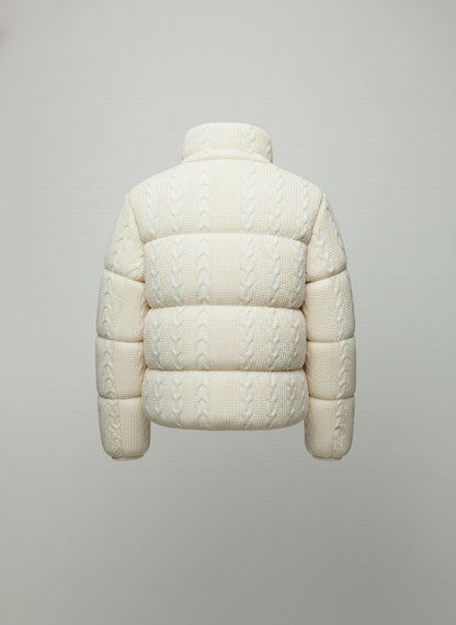 LOANÉ™ - Caldo Knit Puffer - weiß