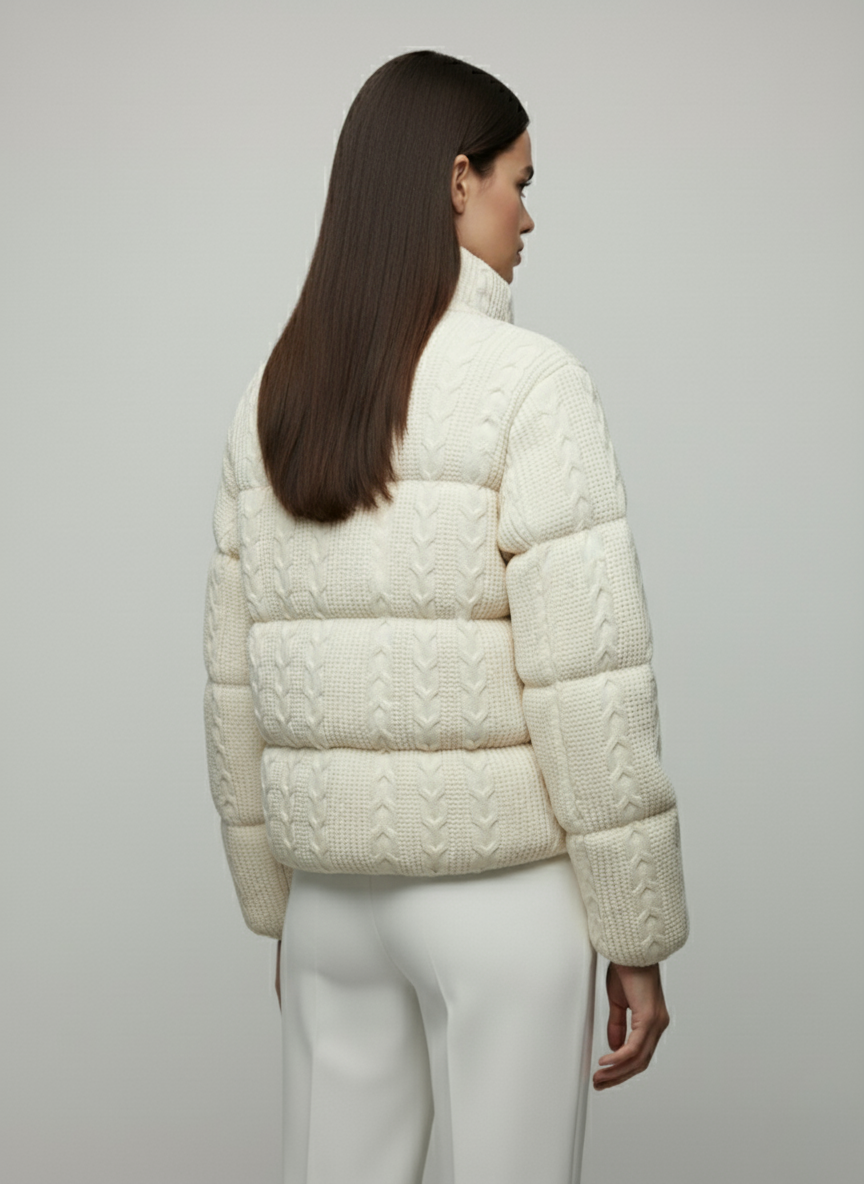 LOANÉ™ - Caldo Knit Puffer - weiß