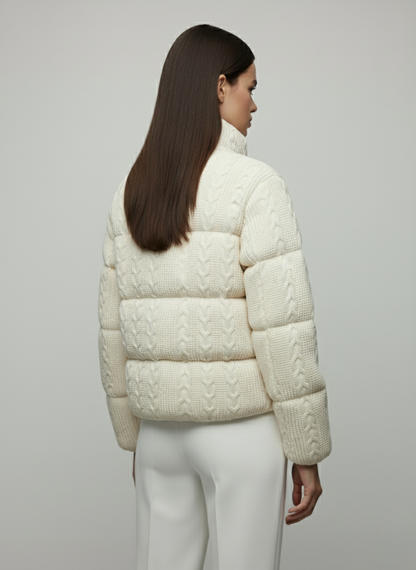 LOANÉ™ - Caldo Knit Puffer - weiß