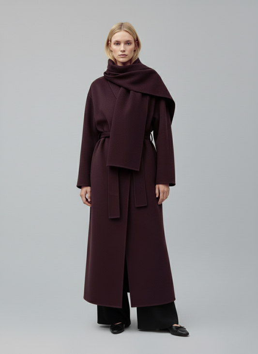 LOANÉ™ – “Noelle” Scarf Coat
