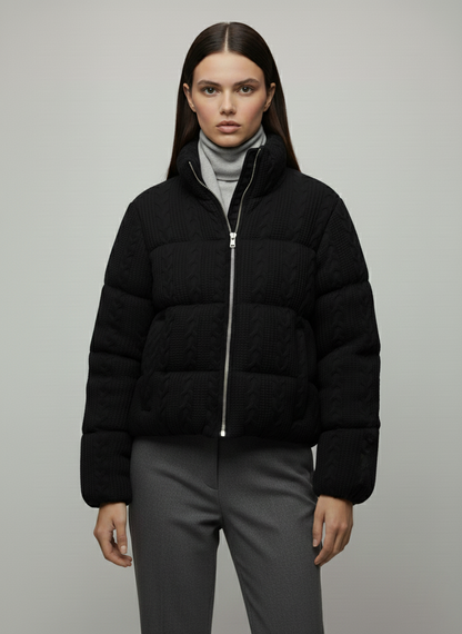 LOANÉ™ - Caldo Knit Puffer - schwarz