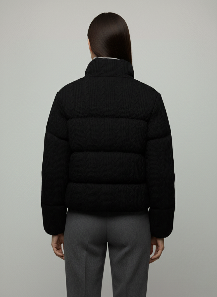 LOANÉ™ - Caldo Knit Puffer - schwarz