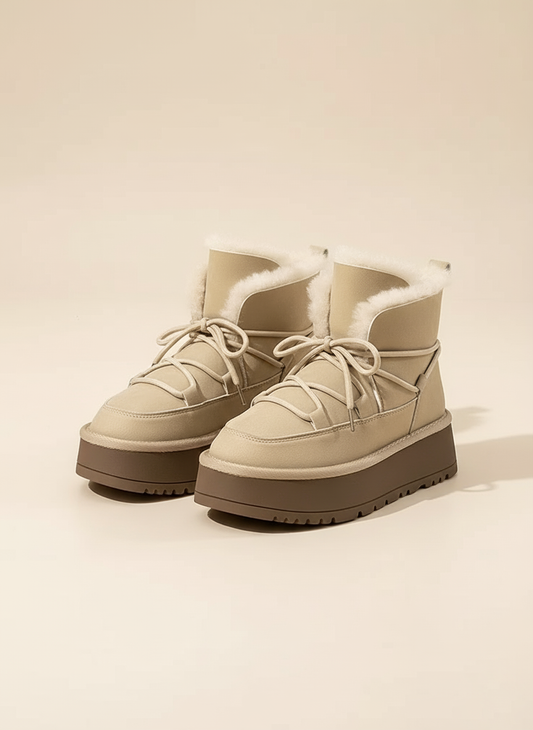 LOANÉ™ - Arctic Boots - Beige