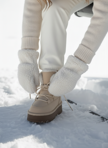 LOANÉ™ - Arctic Boots - Beige